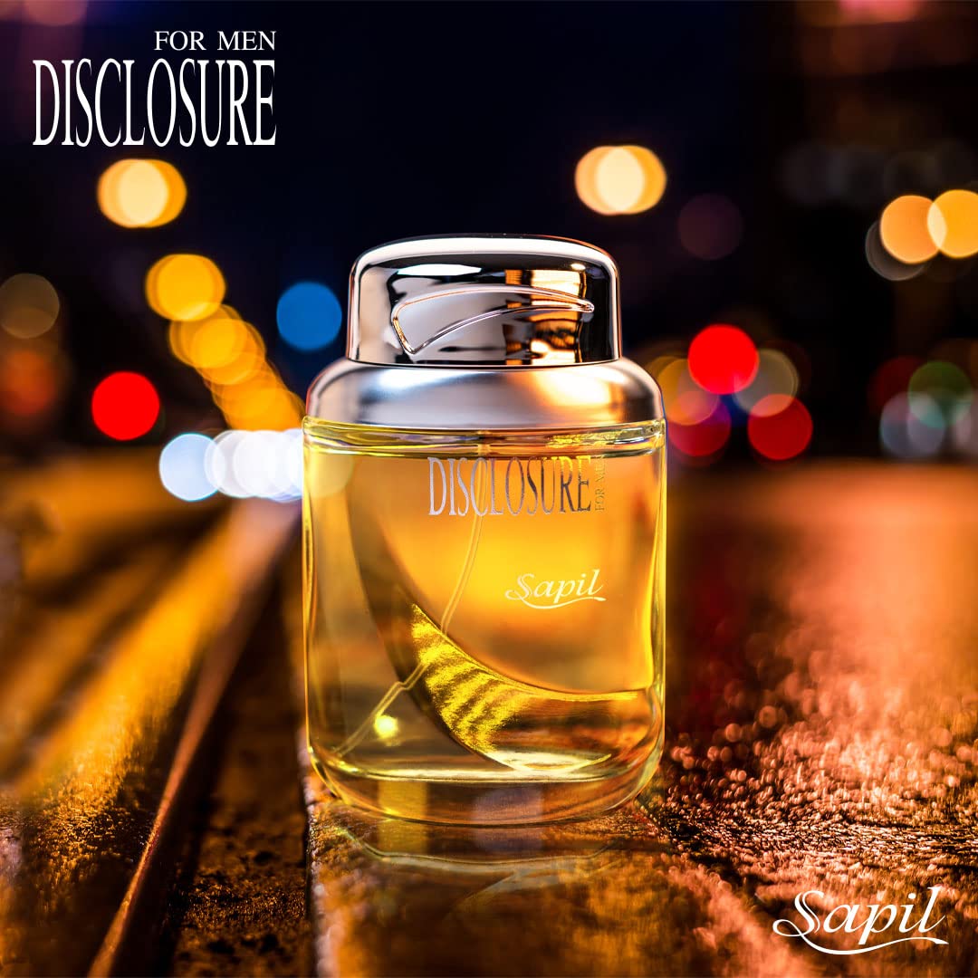 Sapil Disclosure Perfume For Men - Long-Lasting Dubai Cologne 3.4 Oz (100 Ml) - Woody Spicy Arabic Fragrance For Everyday Wear - Enticing Men'S Fragrance From Dubai : Beauty & Personal Care