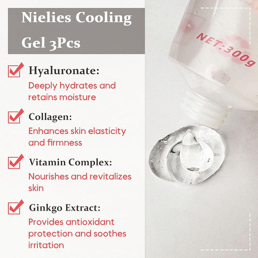 3 Pcs Cooling Gel For Hair Laser Removal, Cooling For Laser Hair Removal.Primer Gel For Beauty Facial Body Skin Care Machine For Women And Men (3)