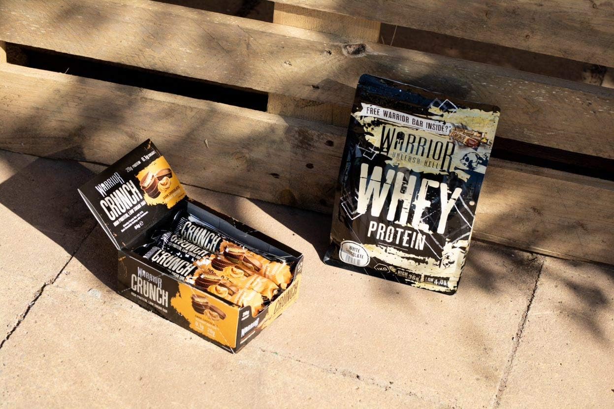 Warrior Crunch Bar 12 X 64G Dark Chocolate Peanut Butter : Amazon.co.uk: Health & Personal Care