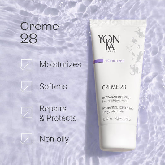 Yonka Creme 28 Face Cream (50Ml) Hydrating Moisturizer For Dry Skin, Luxurious Non-Oily Treatment With Vitamins And Botanicals, Paraben-Free