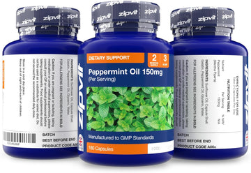 Zipvit Peppermint Oil Capsules 150Mg, 180 Peppermint Capsules