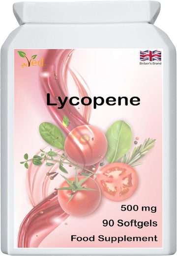 Ved Lycopene Supplement, Supports Energy Balance, Non-Gmo, High Lycopene 500Mg X 90 Softgel