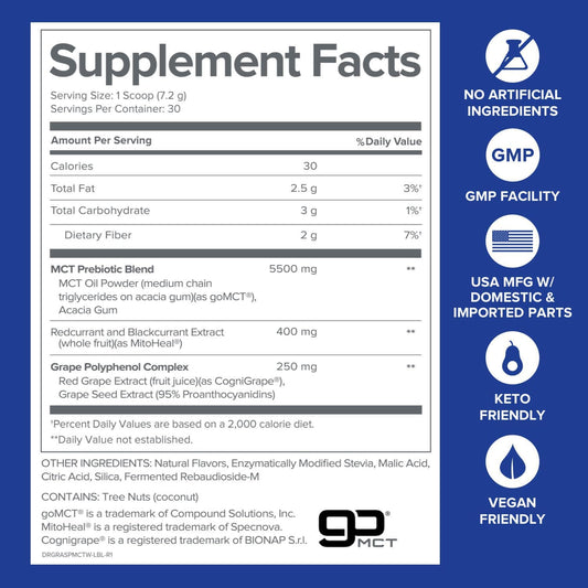 Gundry Md Mct Wellness Powder To Support Energy, Ketone Production And Brain Health, Keto Friendly, Sugar Free (30 Servings)