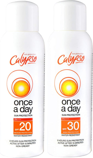 Calypso Once A Day Sun Protection Spf20 And Spf30 Multipack