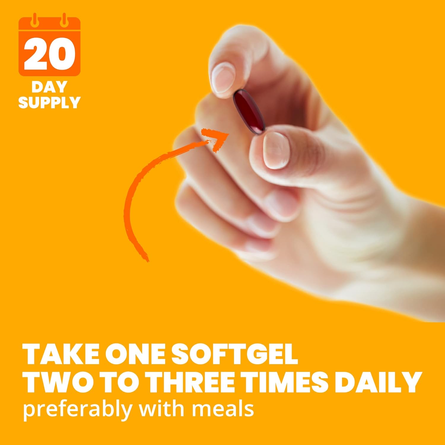 Sundown Red Krill Oil 1000 mg Softgels, Supports Heart Health, 60 Count (Packaging May Vary) : Health & Household