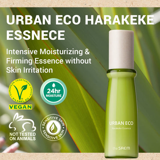 Thesaem Urban Eco Harakeke Essence 1.69 Fl.Oz. – Vegan Hydrating Facial Essence With Harakeke Extracts And Hyaluronic Acid - Refine Texture, Soothe Irritated Skin