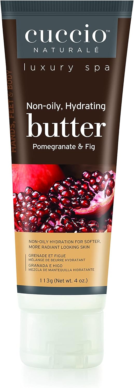 Cuccio Pomegranate & Fig Hydration Essentials Kit- 75Ml Cuticle Oil & 4Oz Butter Tube, Red