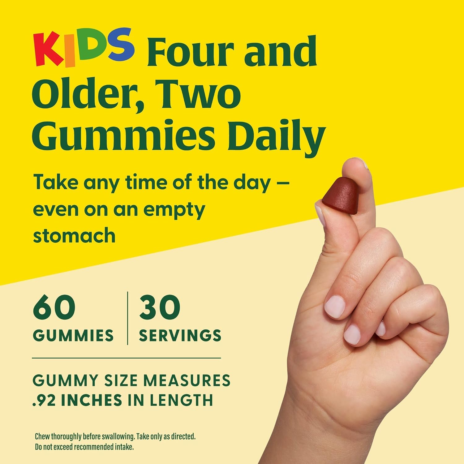 Megafood Kids Multivitamin Gummies - Kids Vitamins - Age 4+ With Vitamin C, Vitamin D, Zinc, Choline, And Real Fruit - Brain & Immune Support - Berrylicious Flavor - 60 Gummies (30 Servings)