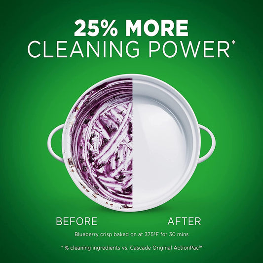 Cascade Complete Dish Washing Pods, Dishwasher Tablets, Lemon Scent Actionpacs, 78 Count