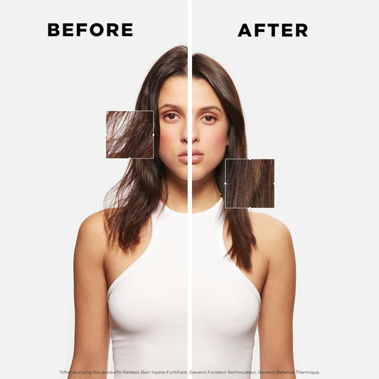 Kérastase Genesis, Nourishing And Fortifying Blow-Dry Spray Cream, For Weakened Hair, With Ginger Root And Edelweiss Flower, Defence Thermique, 150 Ml