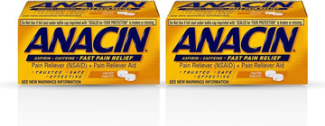 Anacin Fast Pain Aspirin Tablets, 100 Tabs (Pack Of 2)100 Count (Pack