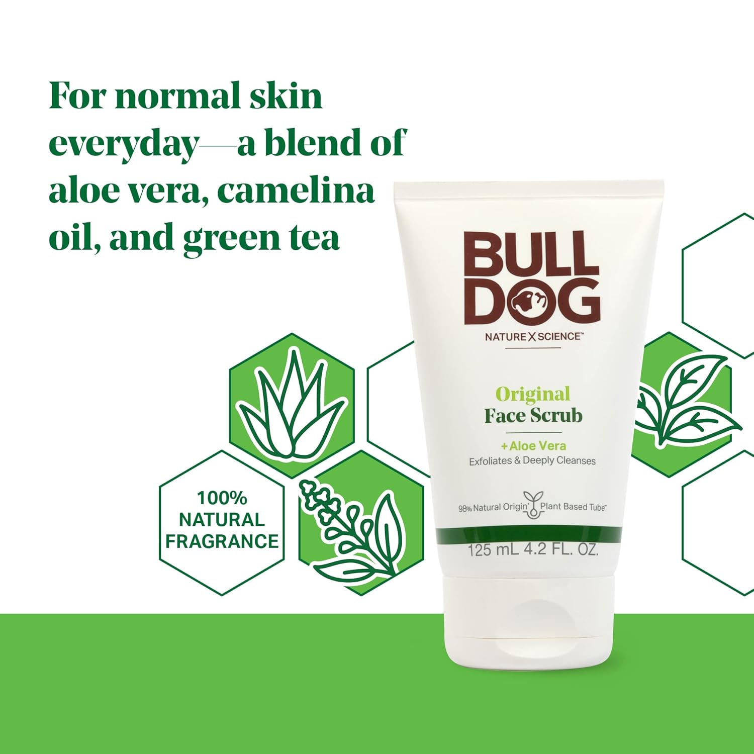 Bulldog Mens Skincare And Grooming Original Face Scrub, 4.2 Fluid Ounce : Beauty & Personal Care