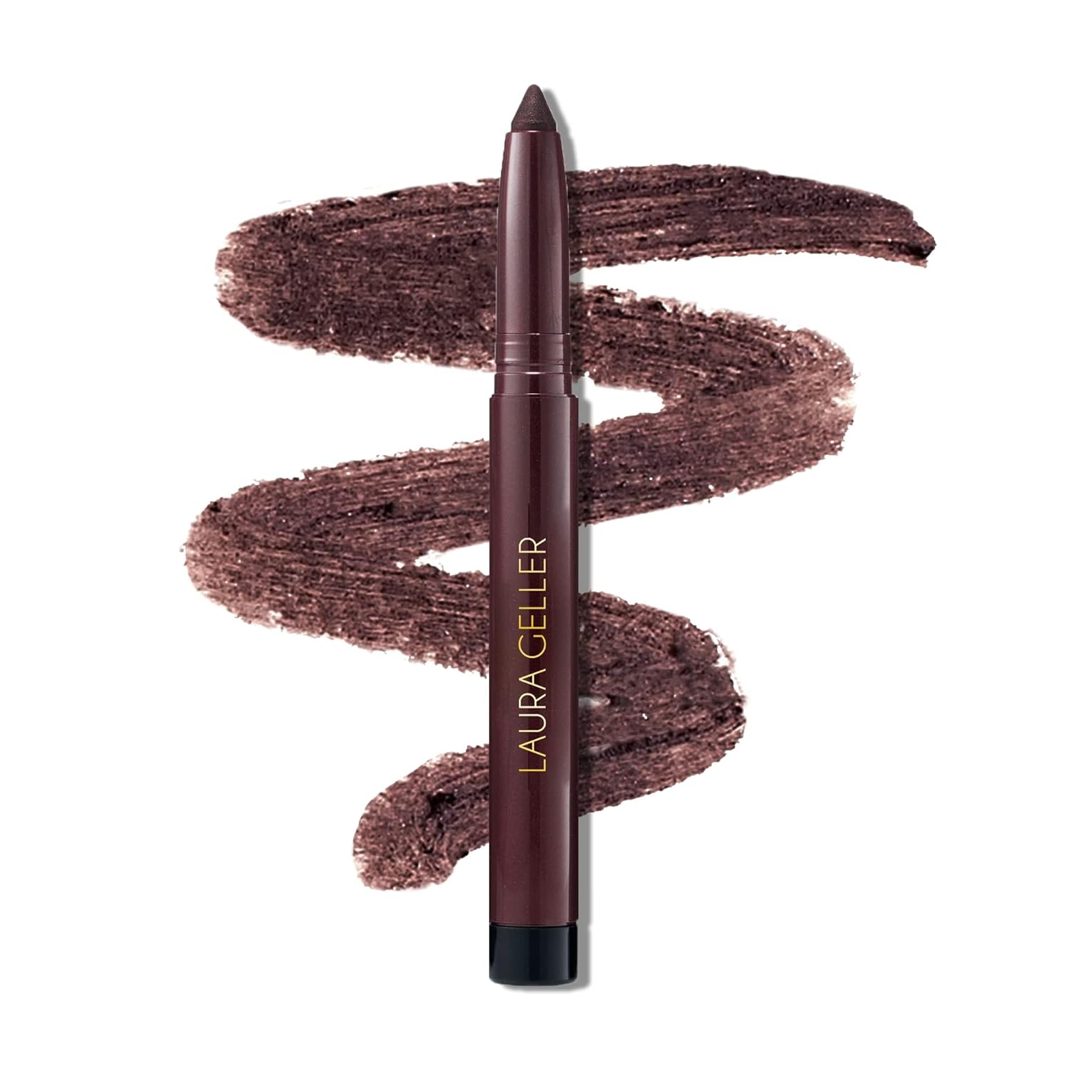 Laura Geller New York Kajal Longwear Kohl Eyeliner Pencil Duo - Dark Brown & Smoky Amethyst - Caffeine And Vitamin E - Smooth & Blendable Liner - Built-In Sharpener