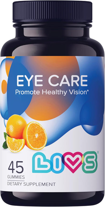 Livs Eye Care, Lutein And Zeaxanthin, 45 Orange Gummies