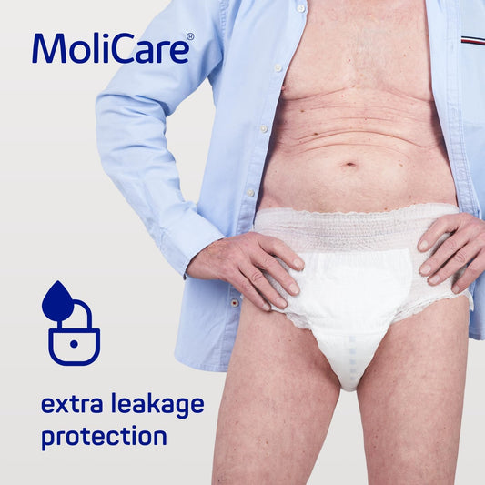 Molicare Premium Mobile 8 Drops Size M, Incontinence Pants For Women And Men With Severe Incontinence, Extra Leakage Protection, Skin Protection, Improved Body Fit, 14 Pieces