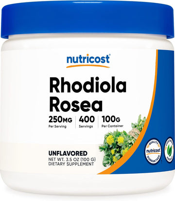 Nutricost Rhodiola Rosea Powder 100 Grams - Pure Powder, Gluten Free And Non-Gmo