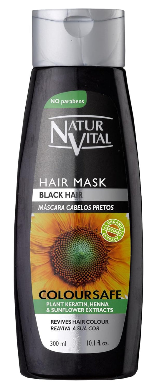 Colouring Hair Mask - Repairs And Colours - 300 Ml/Natural & Organic. (Black Hair) : Beauty & Personal Care