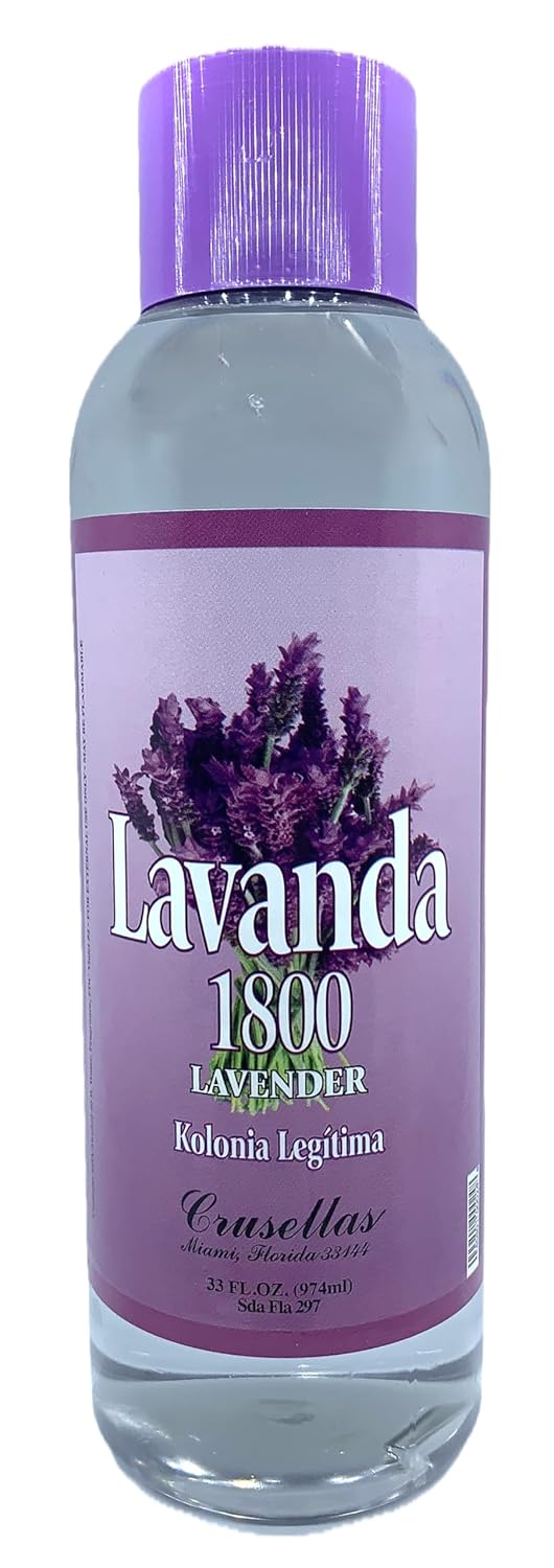 Crusellas Legitima Agua De Kolonia 1800 Lavender (Lavanda) Splash Cologne 33 Fl. Oz. : Beauty & Personal Care