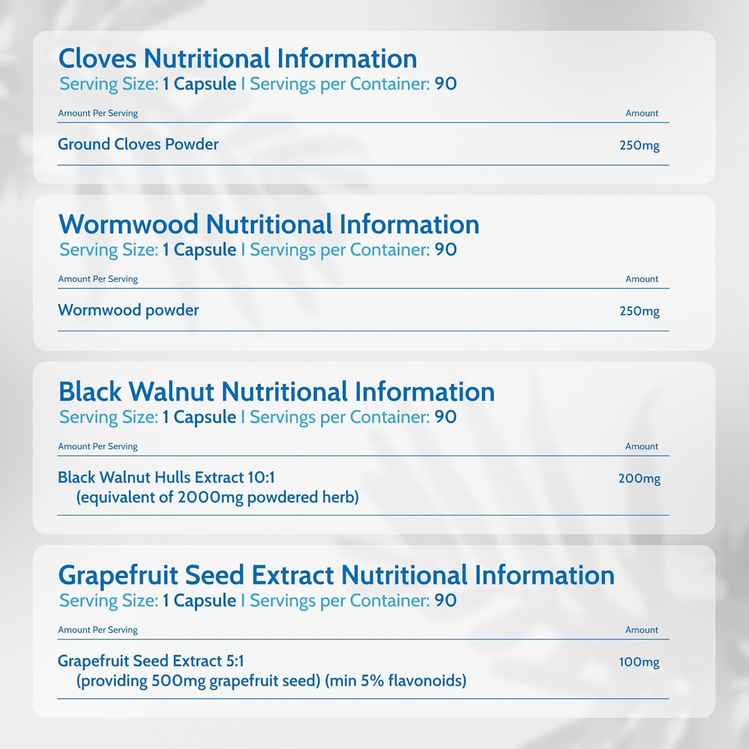 Health4All Strong Intestinal Health Set, Grapefruit Seed Extract, Wormwood, Black Walnut, Cloves, 4x90 360 Capsules, Candida Overgrowth Cleanse & Detox Antifungal Vegan Supplement | Made in UK : Amazon.co.uk: Health & Personal Care