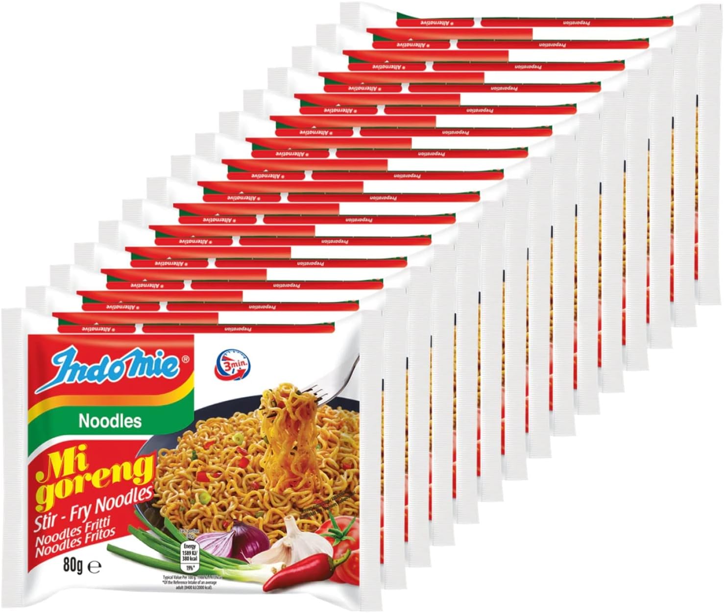 Indomie Mi Goreng Fried Noodles 80g (Pack of 15) : Amazon.co.uk: Grocery