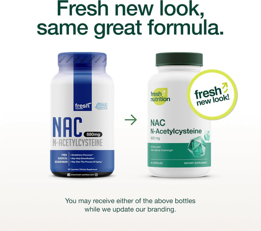 Nac Supplement - N Acetyl Cysteine - High Dosage 600Mg - Amino Acids - Vegan Friendly - Pure Nac Powder - 90 Capsules