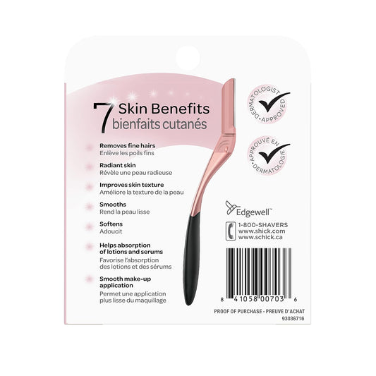 Schick Hydro Silk Dermaplaning Wand Refill Blades ā Refills, 6 Professional Style
