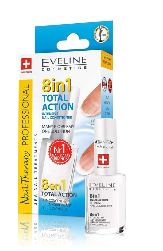 Eveline Cosmetics Total Action 8 In 1 Intensive Nail Treatment And Conditioner