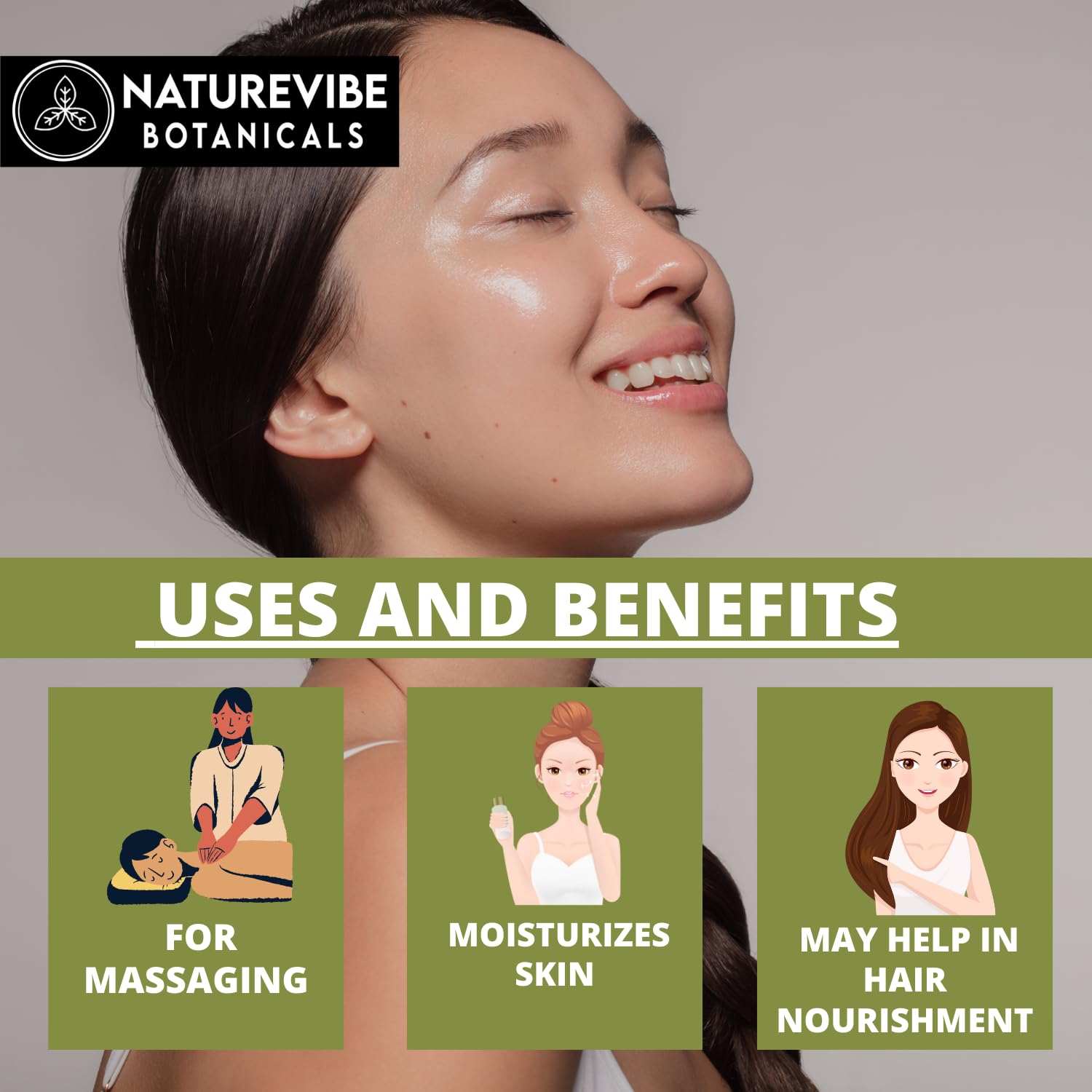 Naturevibe Botanicals Moringa Seed Oil, 32 Ounces | 100% Pure and Natural | Cold Pressed and Unrefined | Hair Conditioning and Body Massage Oil (946 ml) : Health & Household