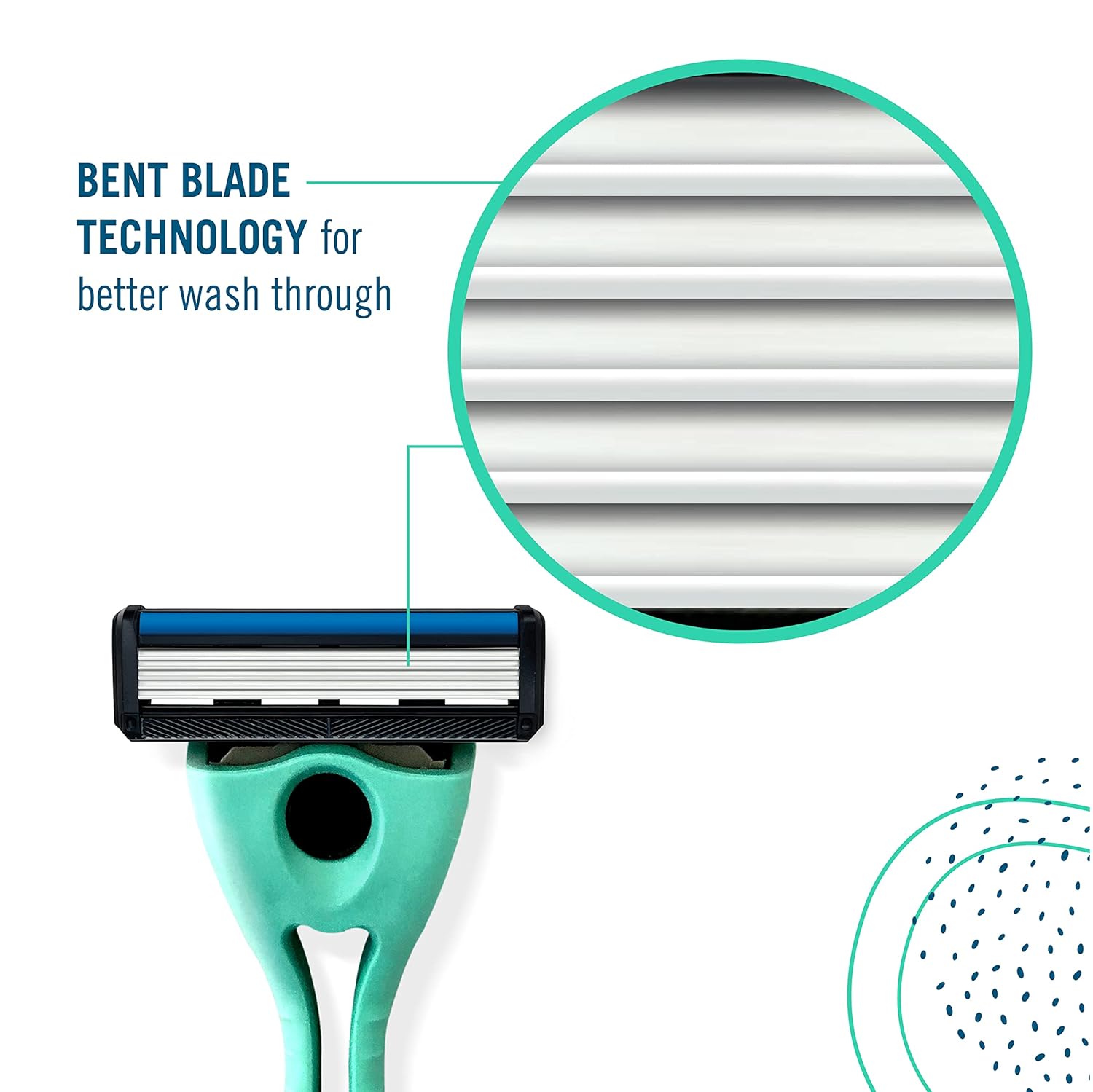 Preserve Shave 5 Five Blade Refillable Razor, Made From Recycled Materials, Poppy Red, With 4 Count Wave Replacement Cartridges For Unisex Use : Beauty & Personal Care