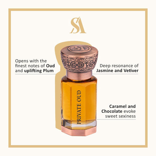 Swiss Arabian Private Musk - Luxury Products From Dubai - Lasting And Addictive Personal Perfume Oil Fragrance - A Seductive Signature Aroma - 0.4 Oz