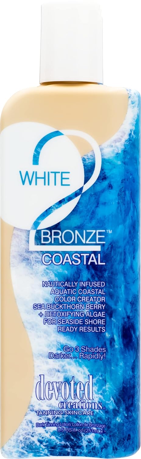 White 2 Bronze Coastal Blue Hued Optimizer Go 3 Shades Darker Rapidly 8.5Oz : Beauty & Personal Care