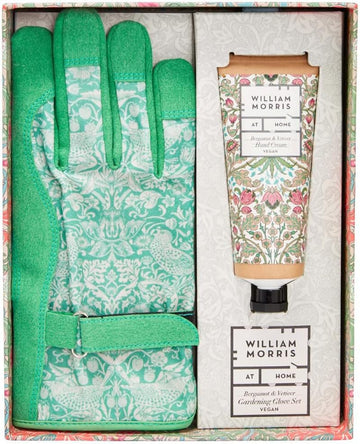 William Morris At Home Gardening Glove Set With Hand Cream 100Ml