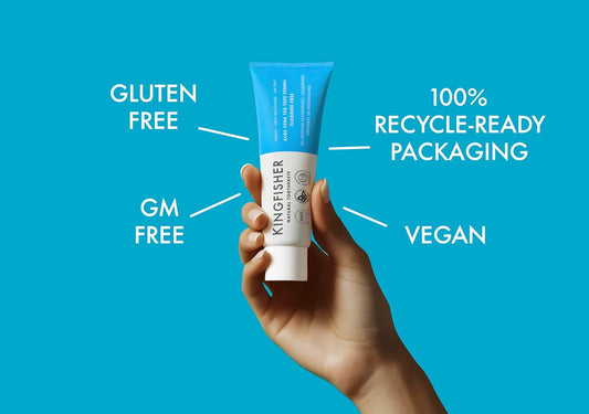 Kingfisher Natural Toothpaste Aloe Vera Fennel Fluoride-Free | Vegetarian And Vegan | Oral Health Foundation Approved | Gluten-Free And Gm-Free | Ethical Consumer Best Buy | 1 X 100Ml Tube