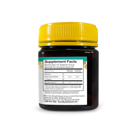 Manukaguard® Medical Grade Manuka Honey Mgo 400+ | 100% Authentic New Zealand Manuka Honey | Healing Honey For Immunity Boost | 8.8 Oz