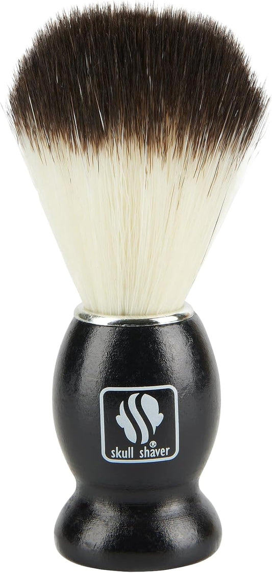 Skull Shaver Black Handle Shaving Brush Men'S Luxury Professional Hair Salon Tool, Best For Gifting