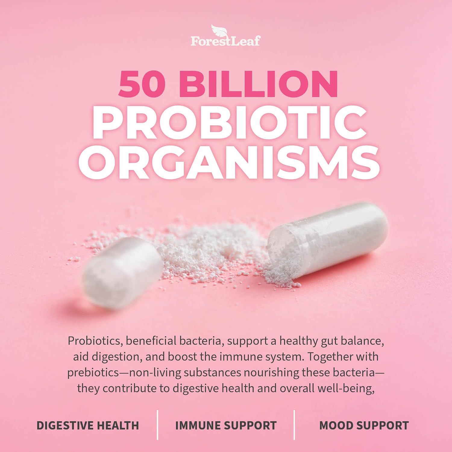 Probiotics For Women, 50 Billion Cfu, 26 Unique Strains, Women'S Probiotic And Prebiotics Support Digestive Health, W/Cranberry, Hibiscus & D-Mannose For Vaginal Ph Balance, Urinary, Gut (30 Caps) : Health & Household