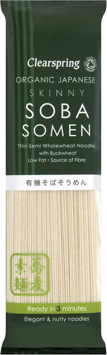 Clearspring Organic Japanese Skinny Soba Somen Noodles, 200G