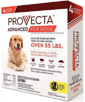 4 Doses Advanced For Dogs, X-Large/Over 55 Lb, Red (063339)
