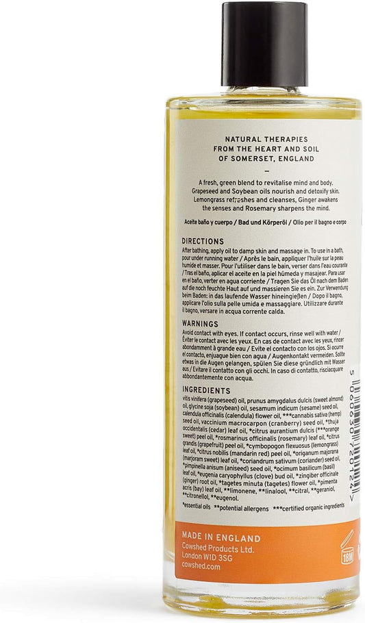 Cowshed Active Invigorating Bath & Body Oil, 100 Ml