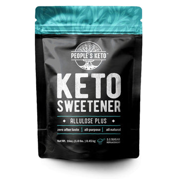 Allulose Sweetener, Keto-Friendly, 0G Net Carb, Low Carb Sugar, 1:1 Sugar Substitute, The People'S Keto Company Allulose Plus, 1 Lb, Gluten Free, Vegan, 100% Made In Usa (1 Pack)