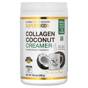 California Gold Nutrition Superfoods, Collagen Coconut Creamer, 10.2 Oz (288 G)