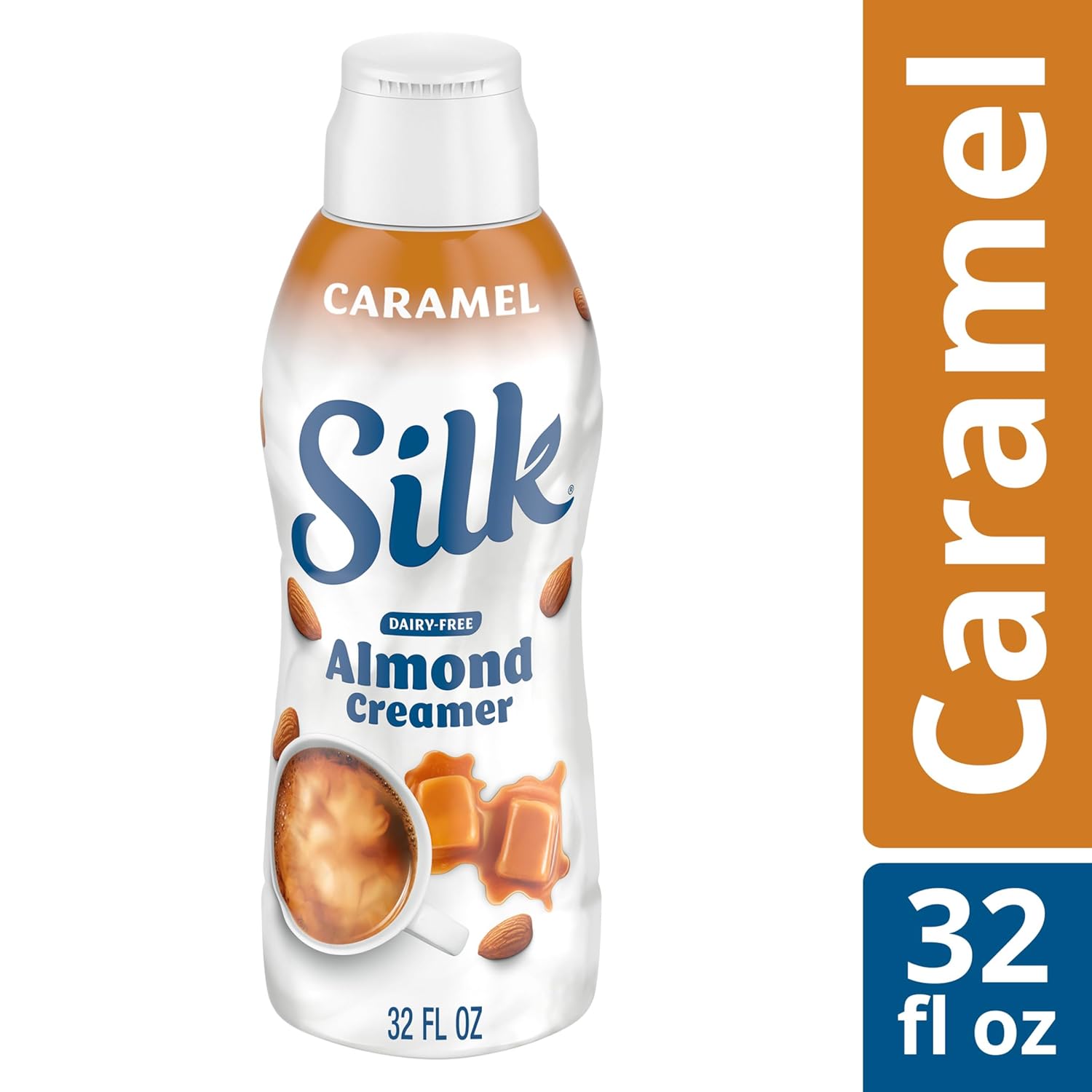 Silk Caramel Almond Creamer, Gluten-Free, Non-Gmo Project Verified, 1 Quart, 32 Oz : Grocery & Gourmet Food