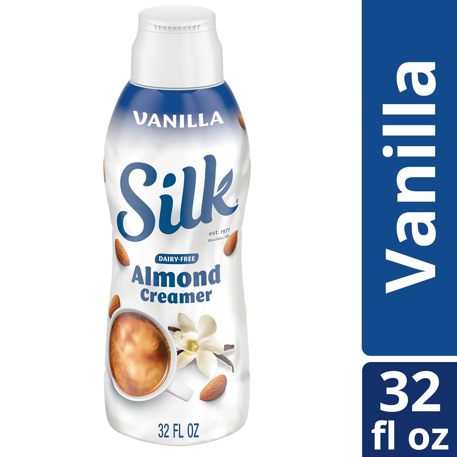 Silk Vanilla Almond Creamer, Gluten-Free, Non-Gmo Project Verified, 1 Quart