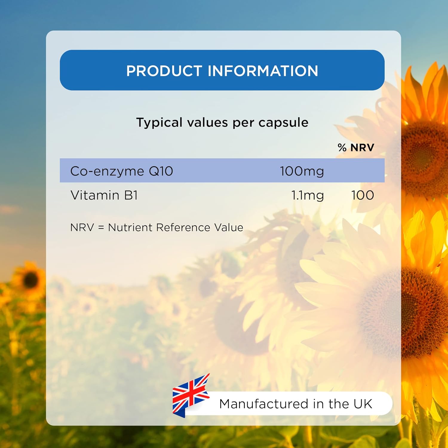 Healthspan Coenzyme Q10 100mg | 60 Capsules | Supports Heart Health & Energy Metabolism | Added Vitamin B1 | All Natural CoQ10 Fermented for Optimum Purity | Sunflower Oil Base | Vegan : Amazon.co.uk: Health & Personal Care