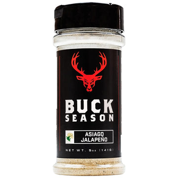 Buck Season - Low Sodium, No Msg, Gluten Free, All Natural, Gourmet Healthy Meal Prep Seasoning (Asiago Jalapeño)