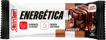 Nutrisport - Energy Bars 49G - Chocolate Flavor - High In Proteins And Carbohydrates - No Palm Oil - Gluten Free - Box Of 24 Units