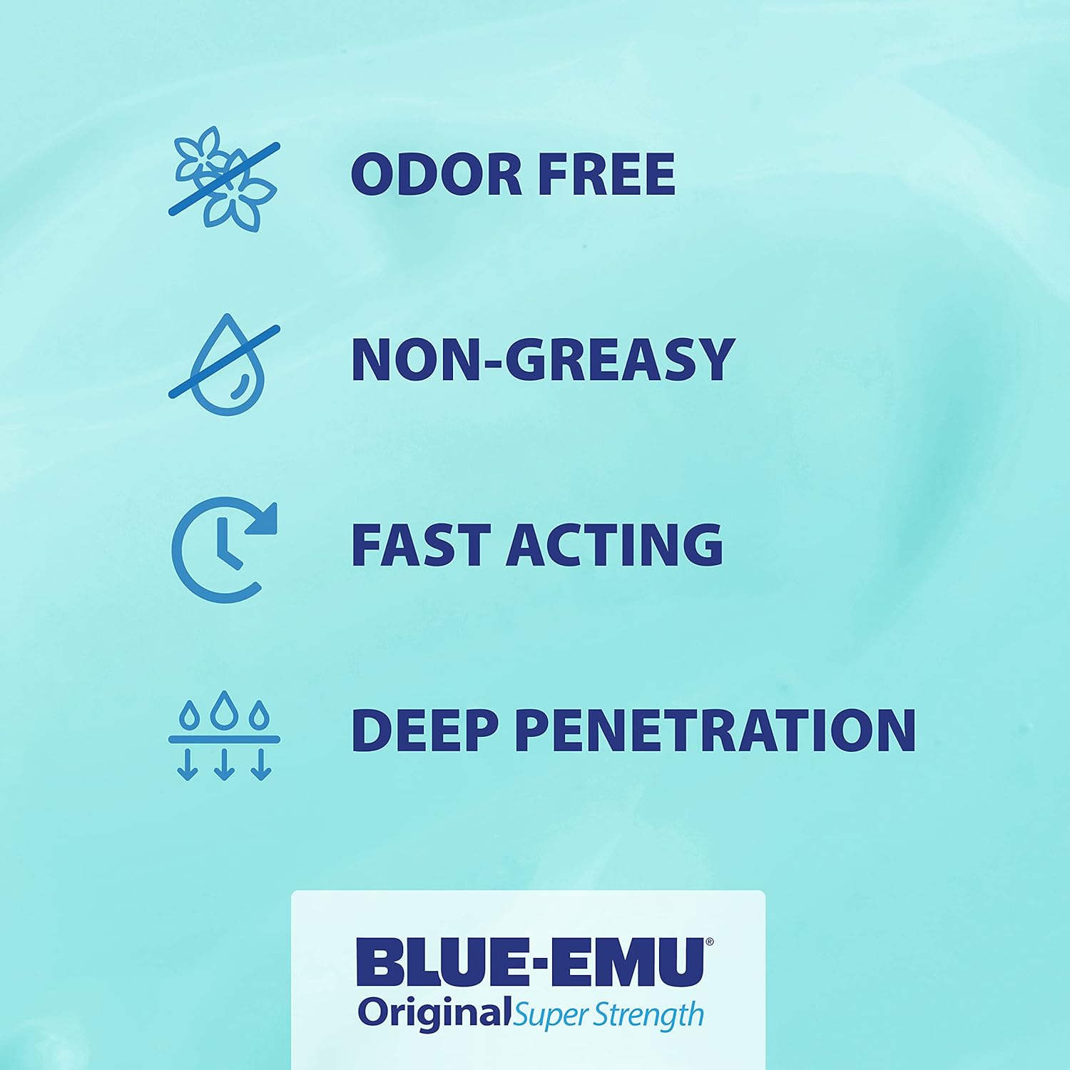 Blue Emu Muscle and Joint Deep Soothing Original Analgesic Cream, 4 Oz : Health & Household