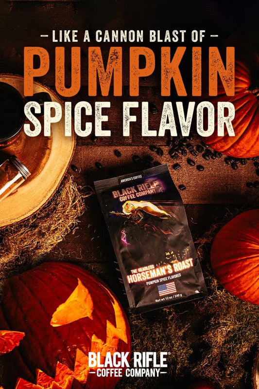 Black Rifle Coffee Company Headless Horseman, Pumpkin Spice Flavored Medium Roast Ground Coffee, 12 Oz Bag