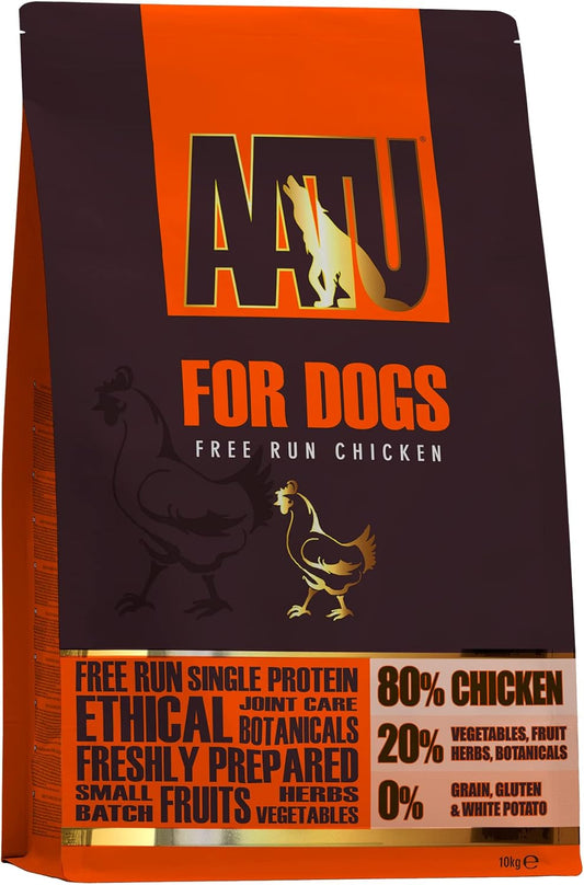 Aatu 80/20 Complete Dry Dog Food, Chicken 10Kg - Dry Food Alternaitve To Raw Feeding, High Protein. No Nasties, No FillersAc10