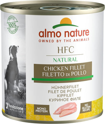 Almo Nature Hfc Natural Chicken Fillet- Wet Dog Food (Pack Of 12 X 280G Tins), Transparent8001154124293
